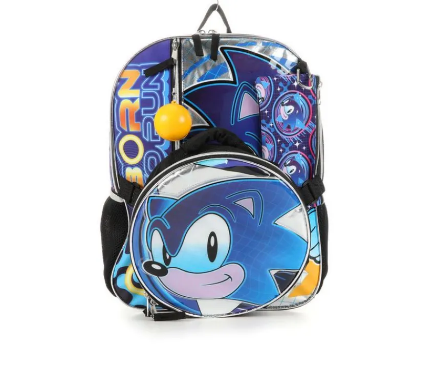 Accessory Innovations Backpacks & Lunchboxes>Sonic 5 piece Backpack Set