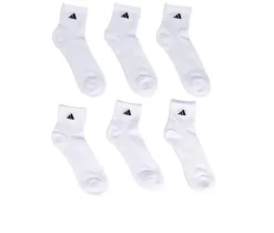 Adidas Socks>6 Pair Men's Cushioned Quarter Socks