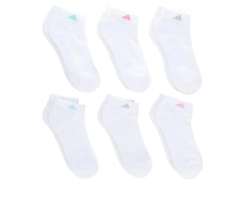 6 Pair Women's Cushion Low Cut Socks|Adidas New