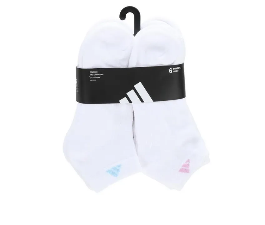6 Pair Women's Cushion Low Cut Socks|Adidas New