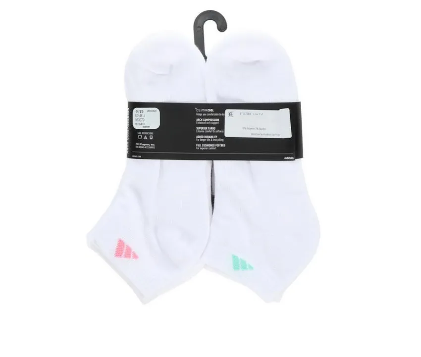 6 Pair Women's Cushion Low Cut Socks|Adidas New