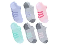 Adidas Socks>Girls 6p Cushioned No Show