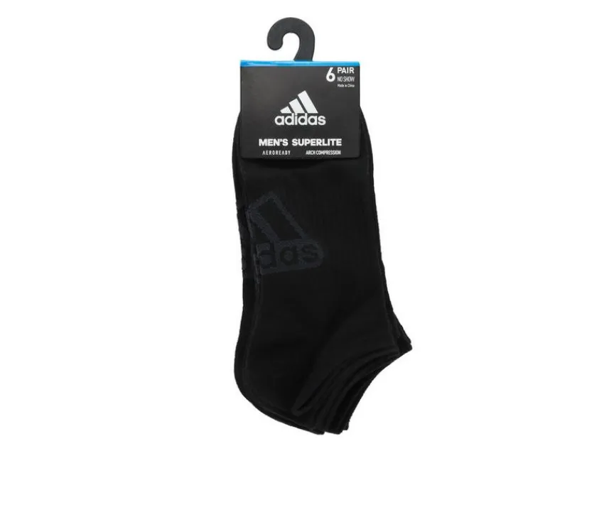 Adidas Socks>6p Mens Superlite Badge No Show Socks