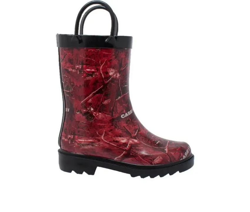 Boys' Little Kid Camo Rubber Rain Boots|Case IH Clearance
