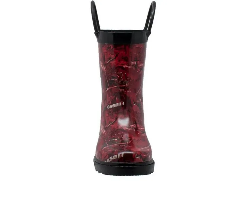 Boys' Little Kid Camo Rubber Rain Boots|Case IH Clearance