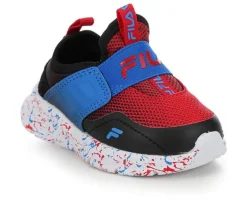 Fila Athletics & Sneakers|Toddler (Sizes 4.5-10)>Boys' Toddler Landbuzzer Marble Slip-On Running Shoes