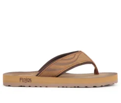 Boys' Little Kid & Big Kid Cuero Debossed Thong Strap Sandals|Flojos Outlet
