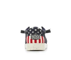 Boys' Little Kid & Big Kid Wally Americana Casual Shoes|HEYDUDE