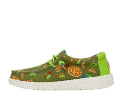 Boys' Little Kid & Big Kid Wally Y TMNT Casual Shoes|HEYDUDE Outlet