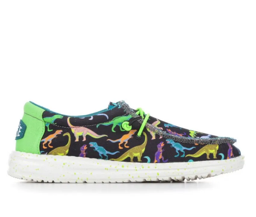 Boys' Little Kid Wally Youth Dino Casual Shoes|HEYDUDE Clearance