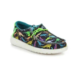 Boys' Little Kid Wally Youth Dino Casual Shoes|HEYDUDE Clearance