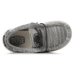 Boys' Toddler Wally Youth Stretch Casual Shoes|HEYDUDE New