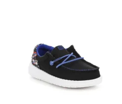 Boys' Toddler Wally Funk Splatter Casual Shoes|HEYDUDE Sale