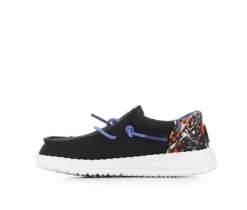 Boys' Toddler Wally Funk Splatter Casual Shoes|HEYDUDE Sale