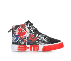 MARVEL Athletics & Sneakers|Toddler (Sizes 4.5-10)>Boys' Toddler & Little Kid Spiderman High Top Sneakers