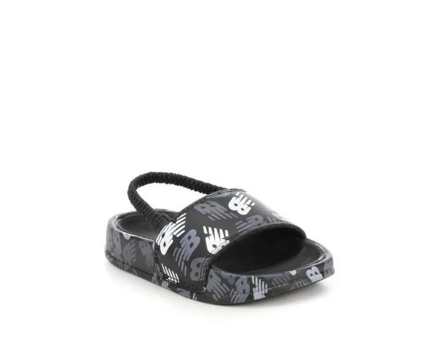 New Balance Infant (Sizes 0-4)|Toddler (Sizes 4.5-10)>Boys' Infant & Toddler 200 BLK RP Sport Slides