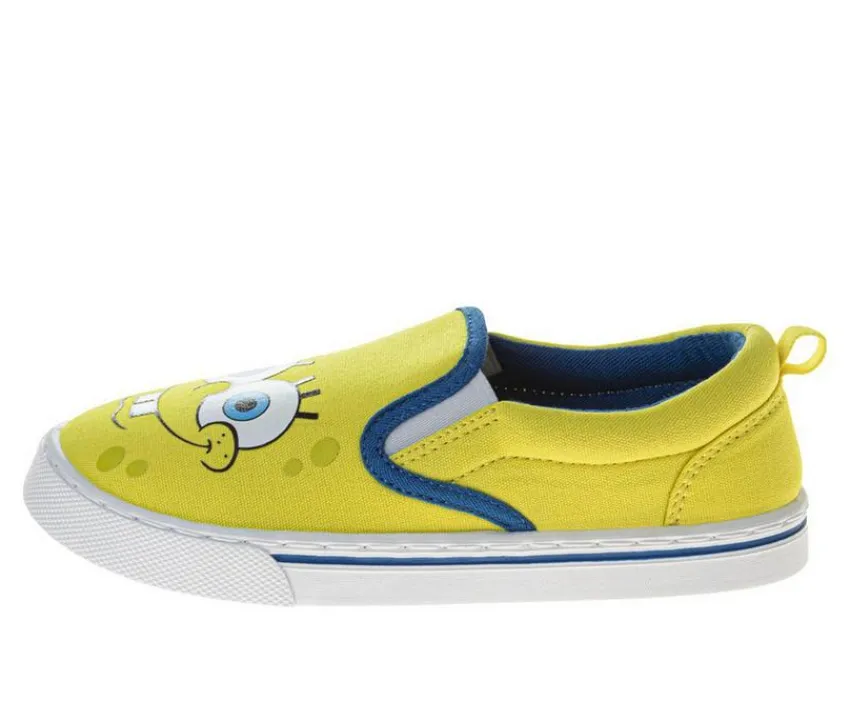 Boys' Little Kid SpongeBob & Patrick Slip On Shoes|Nickelodeon New
