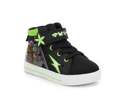 Nickelodeon Casual|Athletics & Sneakers>Boys' Toddler TMNT Lighted Mid Top 2 Light-Up Sneakers
