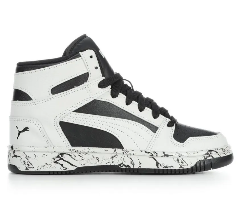 Puma Athletics & Sneakers>Boys' Big Kid Rebound Lay Up Mid Marble Basketball Sneakers
