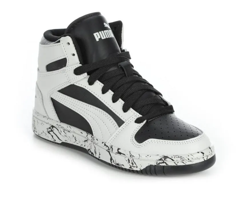 Puma Athletics & Sneakers>Boys' Big Kid Rebound Lay Up Mid Marble Basketball Sneakers