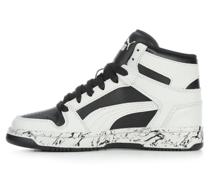 Puma Athletics & Sneakers>Boys' Big Kid Rebound Lay Up Mid Marble Basketball Sneakers