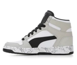 Boys' Big Kid Rebound Lay Up Mid Marble Basketball Sneakers|Puma
