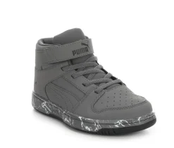 Boys' Little Kid & Big Kid Rebound Layup Marble NBK High-Top Sneakers|Puma New