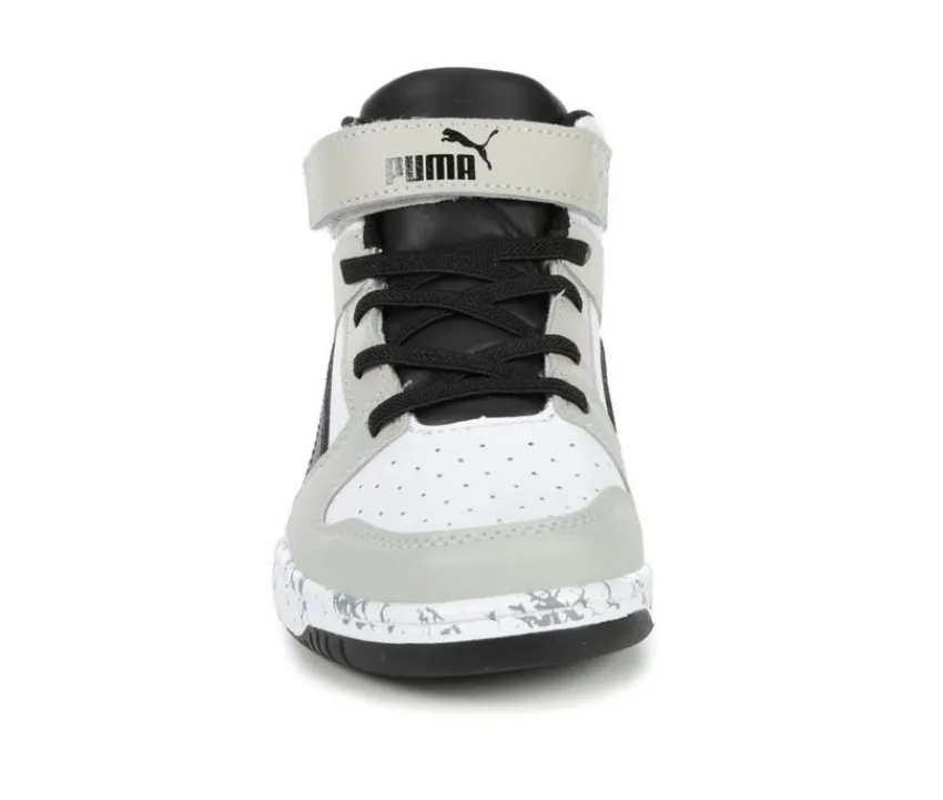 Boys' Little Kid & Big Kid Rebound Layup Mid Marble Sneakers|Puma Hot