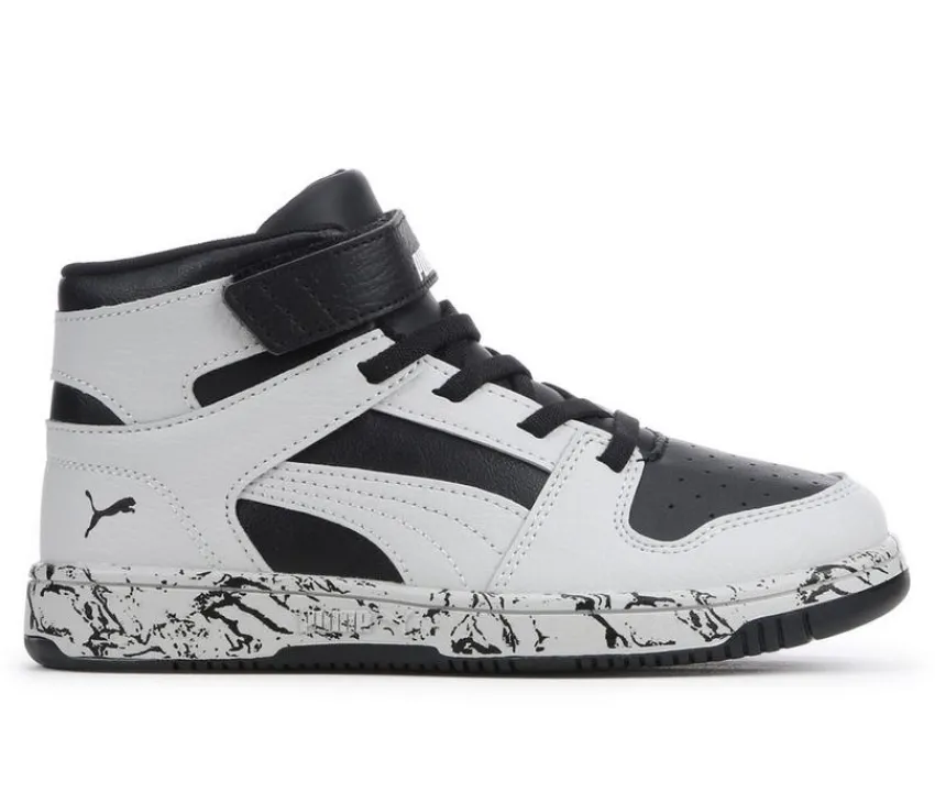 Boys' Little Kid & Big Kid Rebound Layup Mid Marble Sneakers|Puma Online