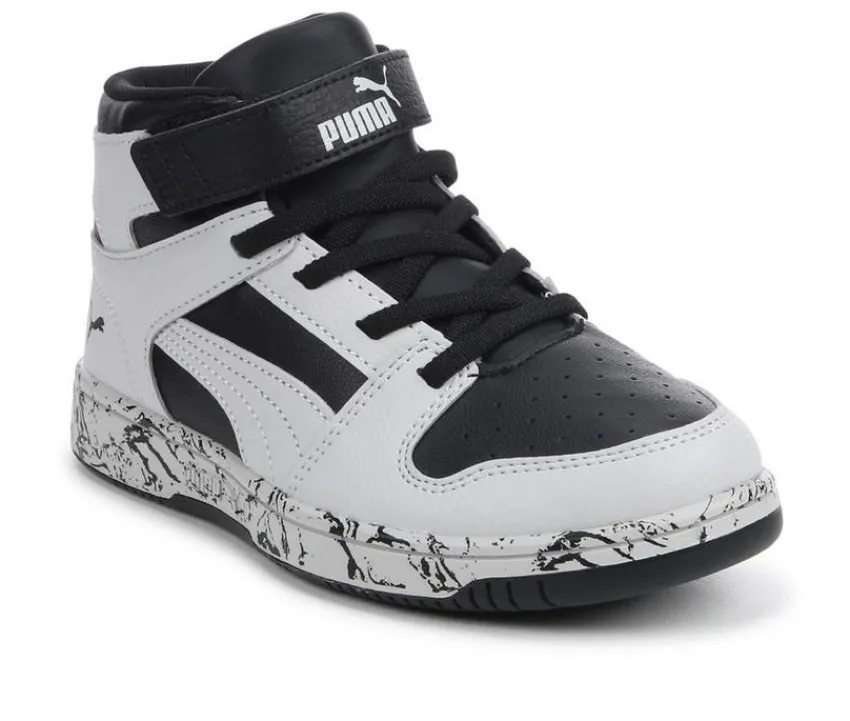 Boys' Little Kid & Big Kid Rebound Layup Mid Marble Sneakers|Puma Online