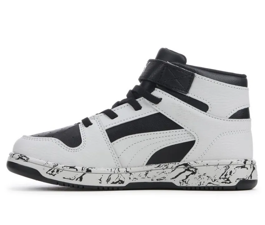 Boys' Little Kid & Big Kid Rebound Layup Mid Marble Sneakers|Puma Online