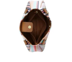 2 Tone PVC Print Handbag|Bueno Of California Best