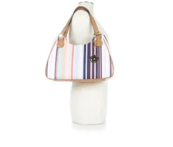 2 Tone PVC Print Handbag|Bueno Of California Best
