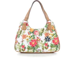 Bueno Of California Handbags>2 Tone PVC Print Handbag
