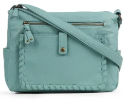 Bueno Of California Crossbody|Handbags>Elephant Whip Stitch Handbag