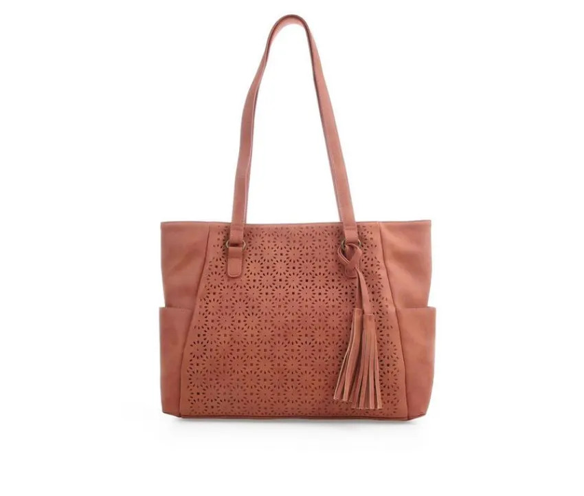 Bueno Of California Tote Bags|Handbags>Geo Perf Tote Handbag