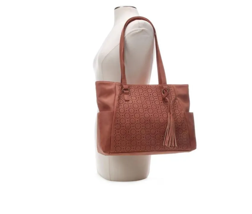 Bueno Of California Tote Bags|Handbags>Geo Perf Tote Handbag