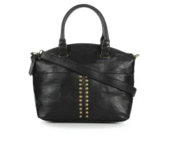Bueno Of California Handbags>Grainy Elk Satchel Handbag