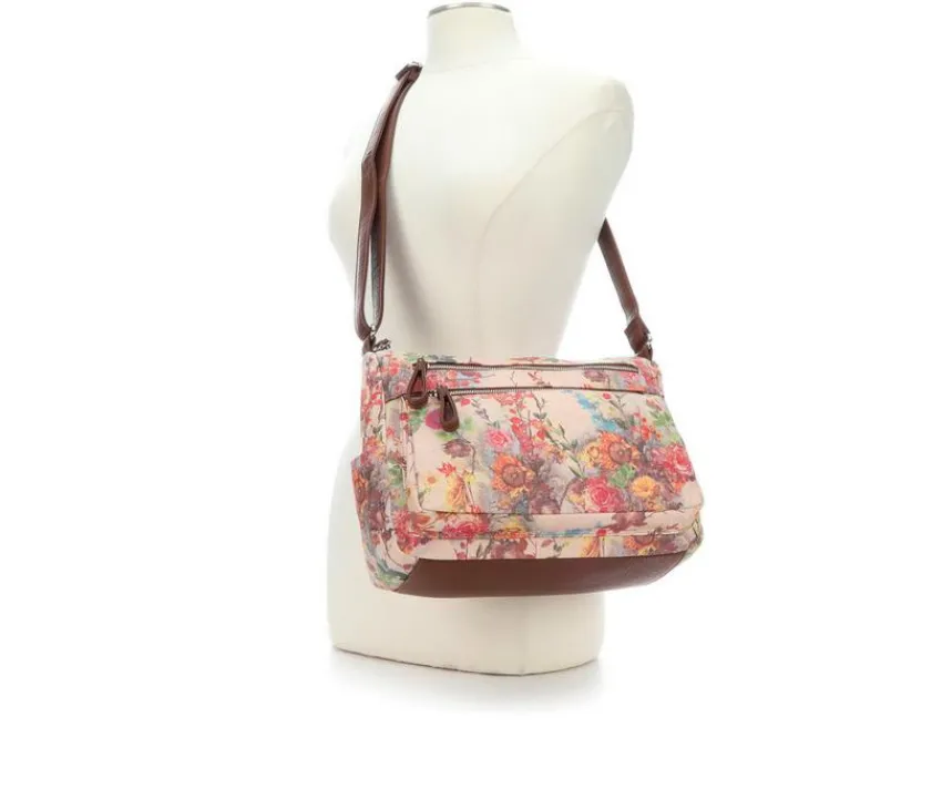 Bueno Of California Crossbody|Handbags>Print Grainy Washed Handbag