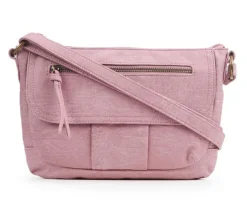 Bueno Of California Crossbody|Handbags>Waxy Croc Flap Crossbody Handbag