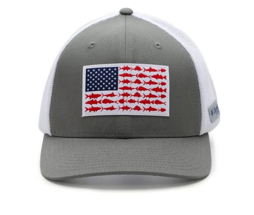 Columbia Hats>PFG Fish Flag Cap