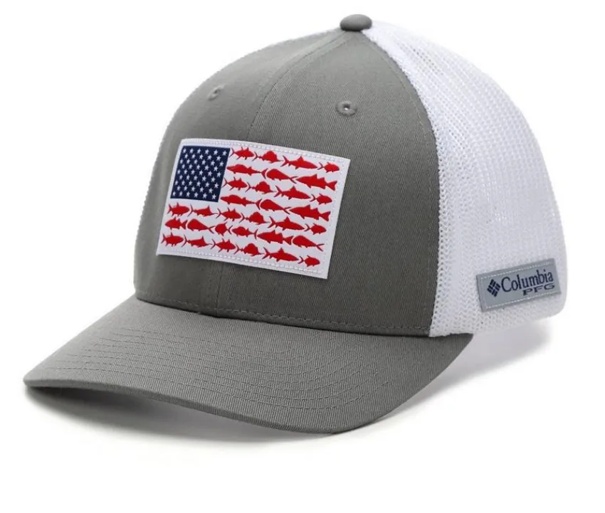 Columbia Hats>PFG Fish Flag Cap