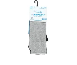 Copper Fit Socks>3 Pack Men Energy Dress Cushioned Crew Socks