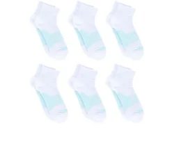 Copper Fit Socks>6 Pack Women's Energy Quarter Crew Socks