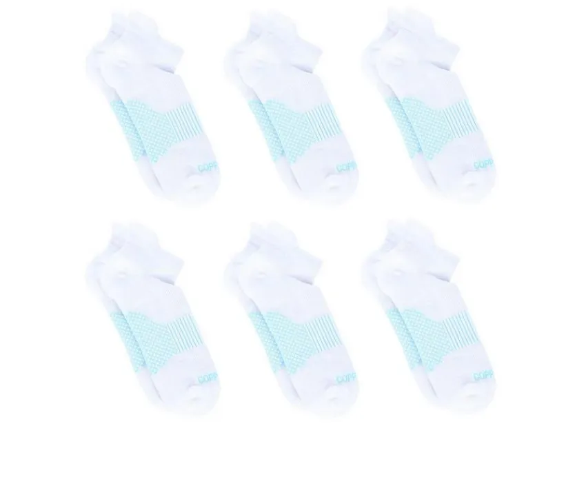 6 Pack Women's Energy Low Cut Socks|Copper Fit Sale