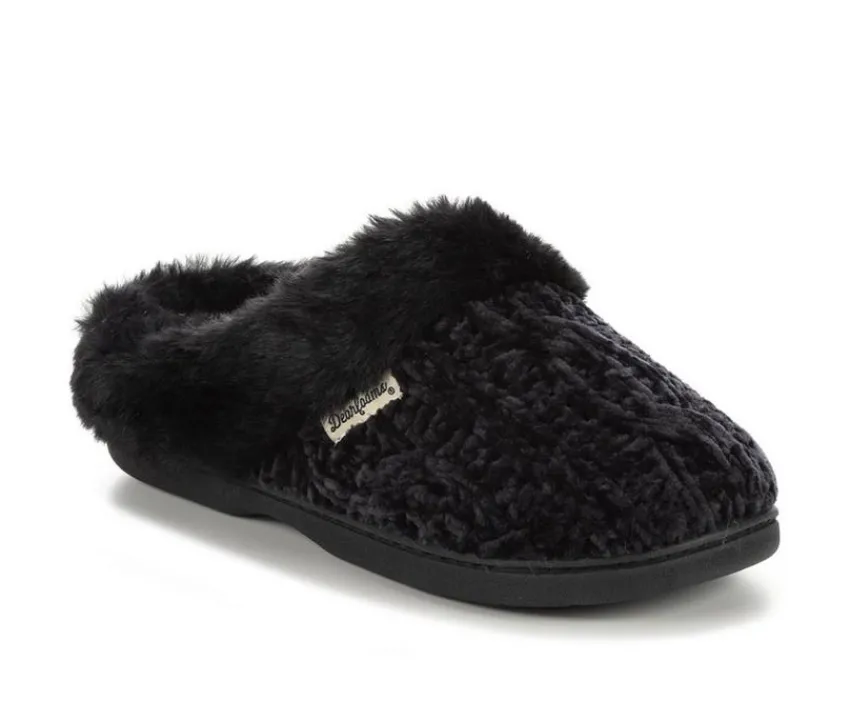 Dearfoams Slippers|Slippers>Cable Knit Chenille Slippers