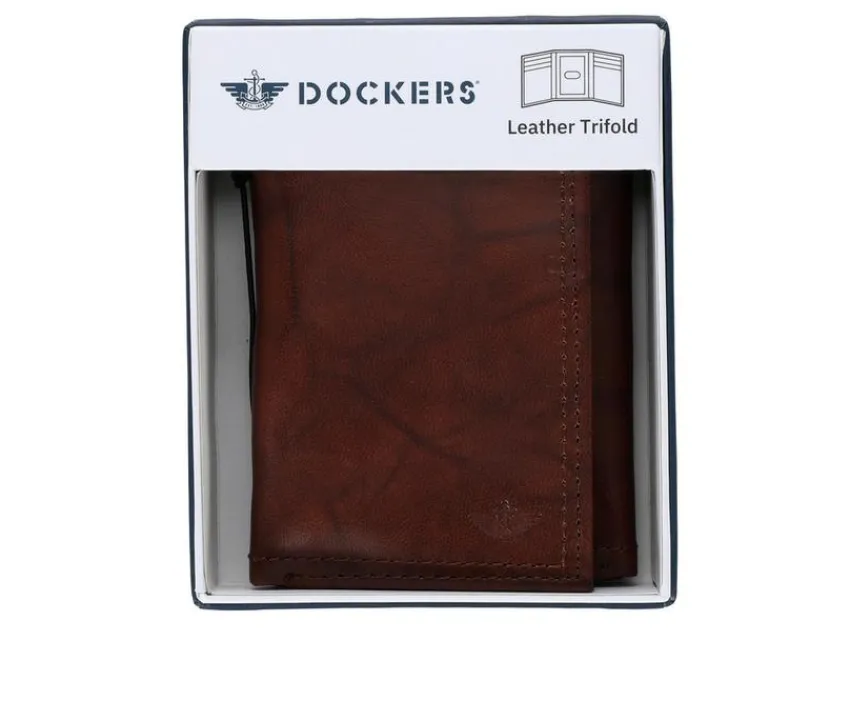 Leather RFID x-cap Trifold|Dockers Accessories Best