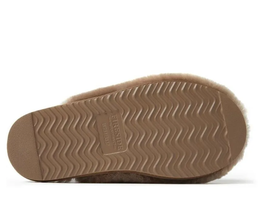 Fireside by Dearfoams Slippers|Slippers>Women's Shelly Beach Shearling Scuff Slippers
