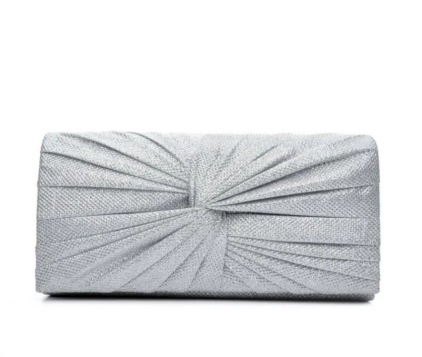 Four Seasons Handbags Clutches & Evening Bags|Handbags>Large Metallic Evening Clutch