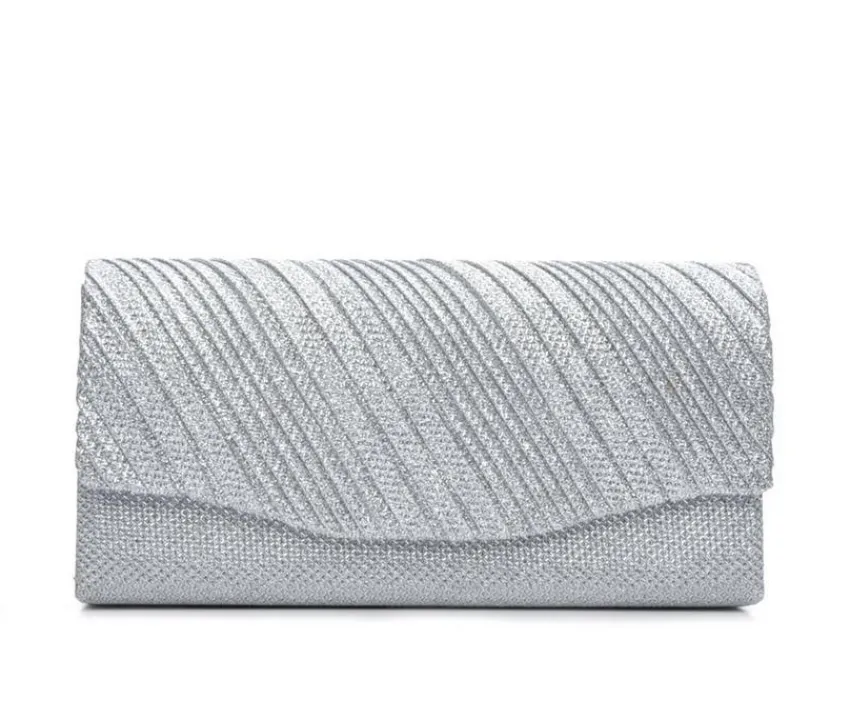 Four Seasons Handbags Clutches & Evening Bags|Handbags>Small Diagonal Stripe Evening Clutch